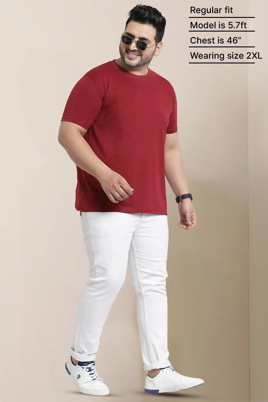 Plus Size - Red - Classic Crew