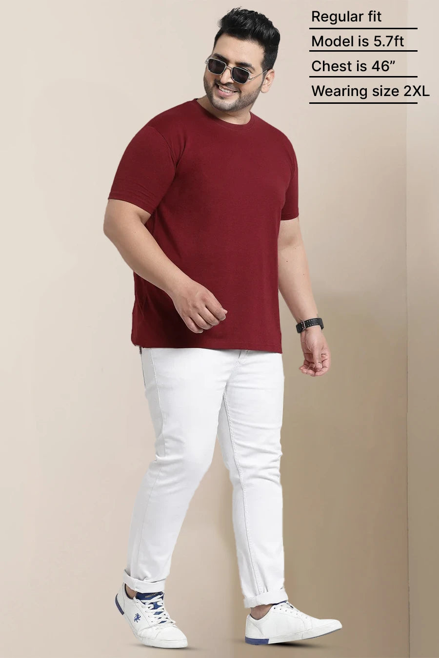 Plus Size - Maroon - Classic Crew