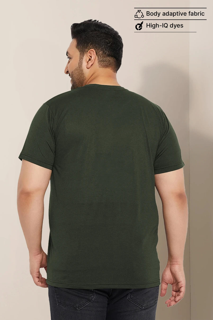 Plus Size - Army Green - Classic Crew