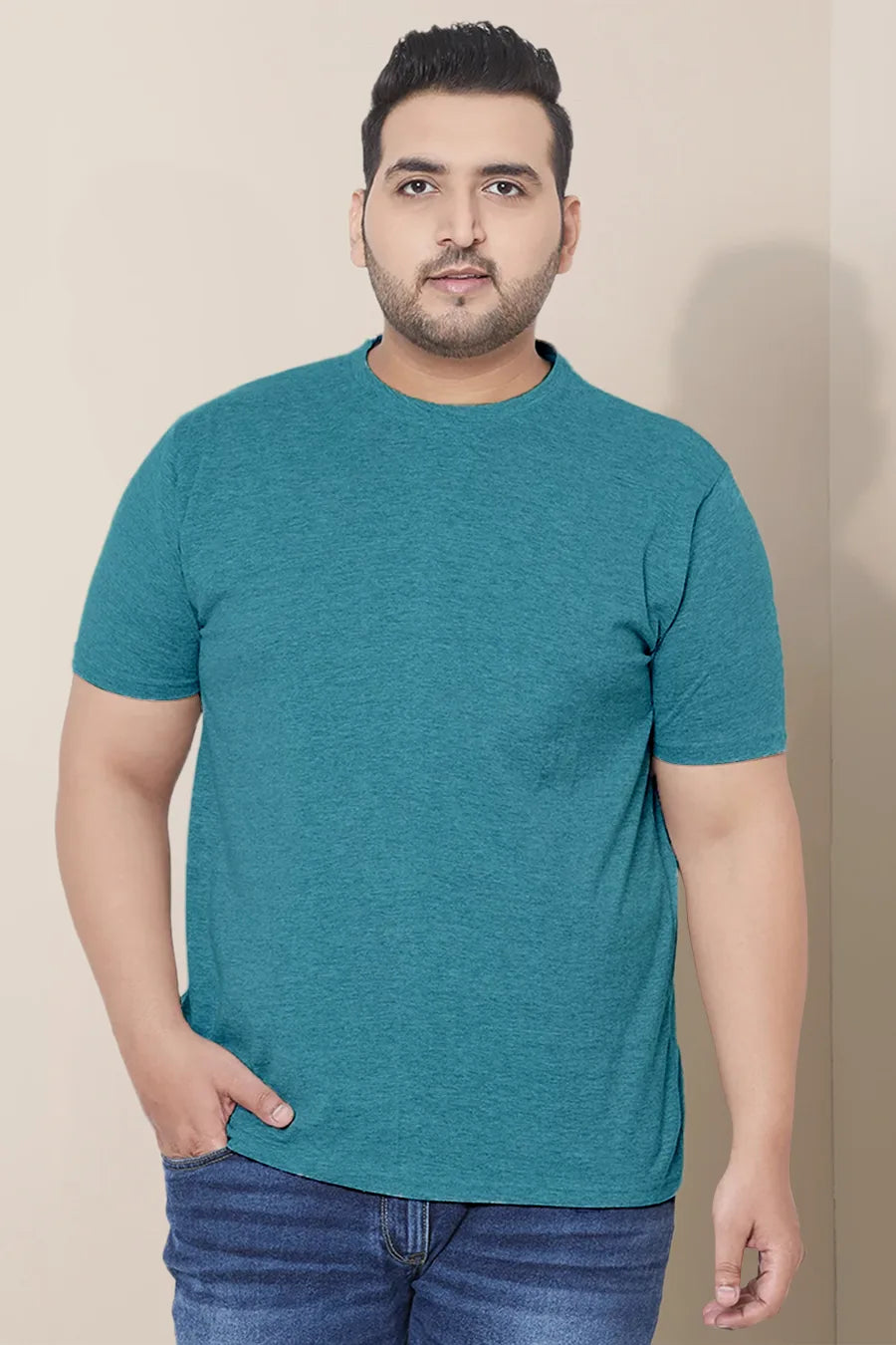 Plus Size - Cerulean Melange - Classic Crew