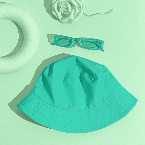 Unisex Teal Blue Classy  Bucket Hat